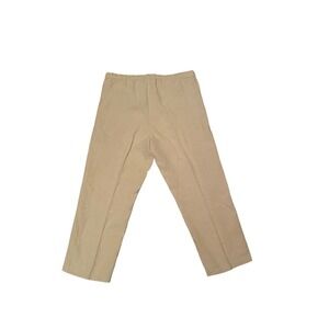 Orvis Linen Blend Pants Elastic Waist Drawstring Casual Beige MP (10/12)